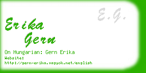 erika gern business card